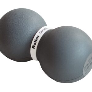 Roller Fitness Infinity Roller, Peanut Foam Roller, Large 8-Inch Double Massage Ball Exercise Roller (Gray - Soft)