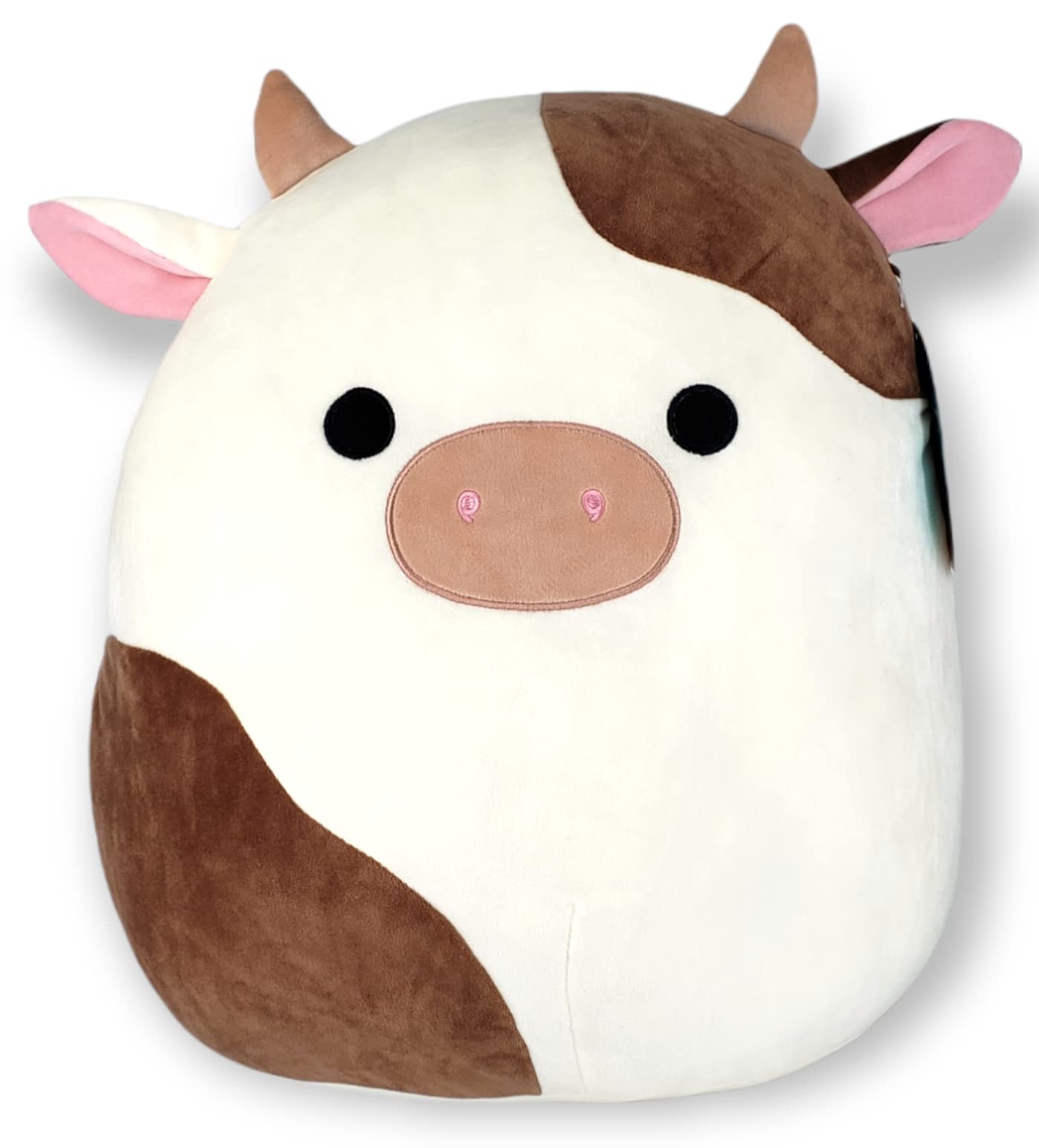 SQUISHMALLOW KellyToy - 16 Inch (40cm) - Ronnie The Cow - Super Soft Plush Stuffed Toy Animal Pillow Pal Buddy Birthday Valentines Gift