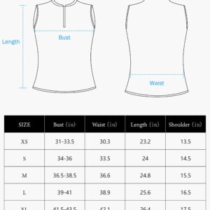 SANTINY Women's Sleeveless Golf Shirt Zip Up Tennis Lightweight Quick Dry Tank Tops Polo Shirts for Women(A White_M)