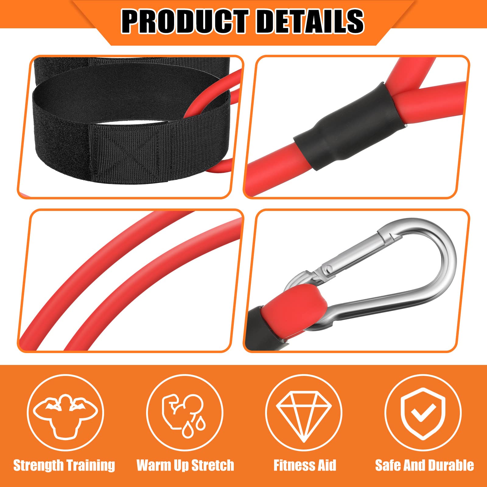 Skylety 3 Pcs Baseball Bands Baseball Resistance Exercise Bands Baseball Pitching Training Bands for Adult Baseball Training, 3 Levels(20 Lbs, 30 Lbs, 50 Lbs,Red)