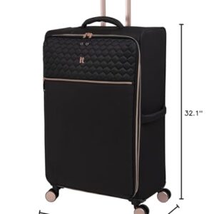 it luggage Divinity II 32" Softside Checked 8 Wheel Spinner, Black