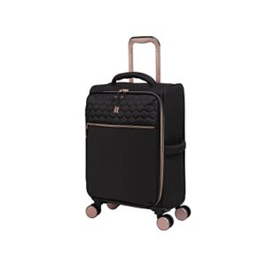 it luggage divinity ii 22" softside carry-on 8 wheel spinner, black