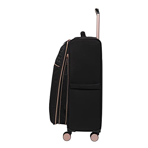 it luggage Divinity II 32" Softside Checked 8 Wheel Spinner, Black