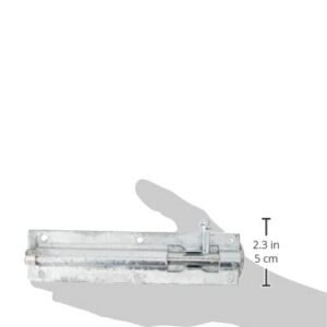 TIMCO Straight Tower Bolt - Hot Dipped Galvanised - 6" - Great for securing Flush Fitting Gates and shed Doors in a Closed Position, Adding Increased Security - One Bolt in a Pack.