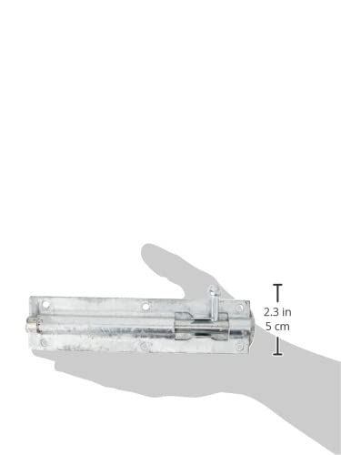 TIMCO Straight Tower Bolt - Hot Dipped Galvanised - 6" - Great for securing Flush Fitting Gates and shed Doors in a Closed Position, Adding Increased Security - One Bolt in a Pack.