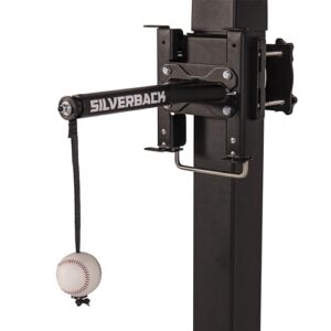 Silverback Portable Baseball Swing Trainer with Lock ‘n Rock Technology,Black