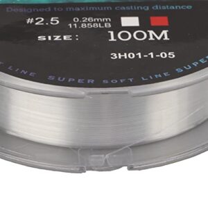 Super Strong Fishing Line, Durable 100M Nylon Fishing Line Lightweight for Pool Fishing(#2.5)