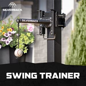 Silverback Portable Baseball Swing Trainer with Lock ‘n Rock Technology,Black