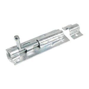 timco straight tower bolt - hot dipped galvanised - 4" - great for securing flush fitting gates and shed doors in a closed position, adding increased security - one bolt in a pack.