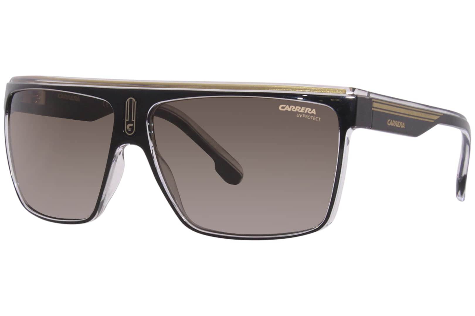 Carrera 22/N Black Gold/Brown Shaded 63/12/130 men Sunglasses