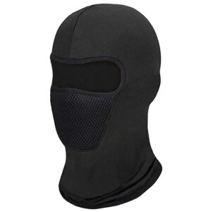 bodbop balaclava face mask ski mask men full head mask cover windproof sun uv protection for women outdoor sports cap (black)