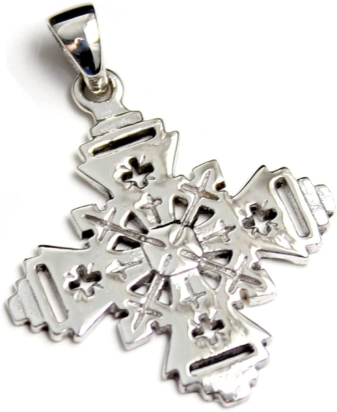 COSUMOSU Ethiopian Cross 925 sterling silver Pendant African wedding jewelry (Cross)