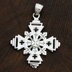 COSUMOSU Ethiopian Cross 925 sterling silver Pendant African wedding jewelry (Cross)