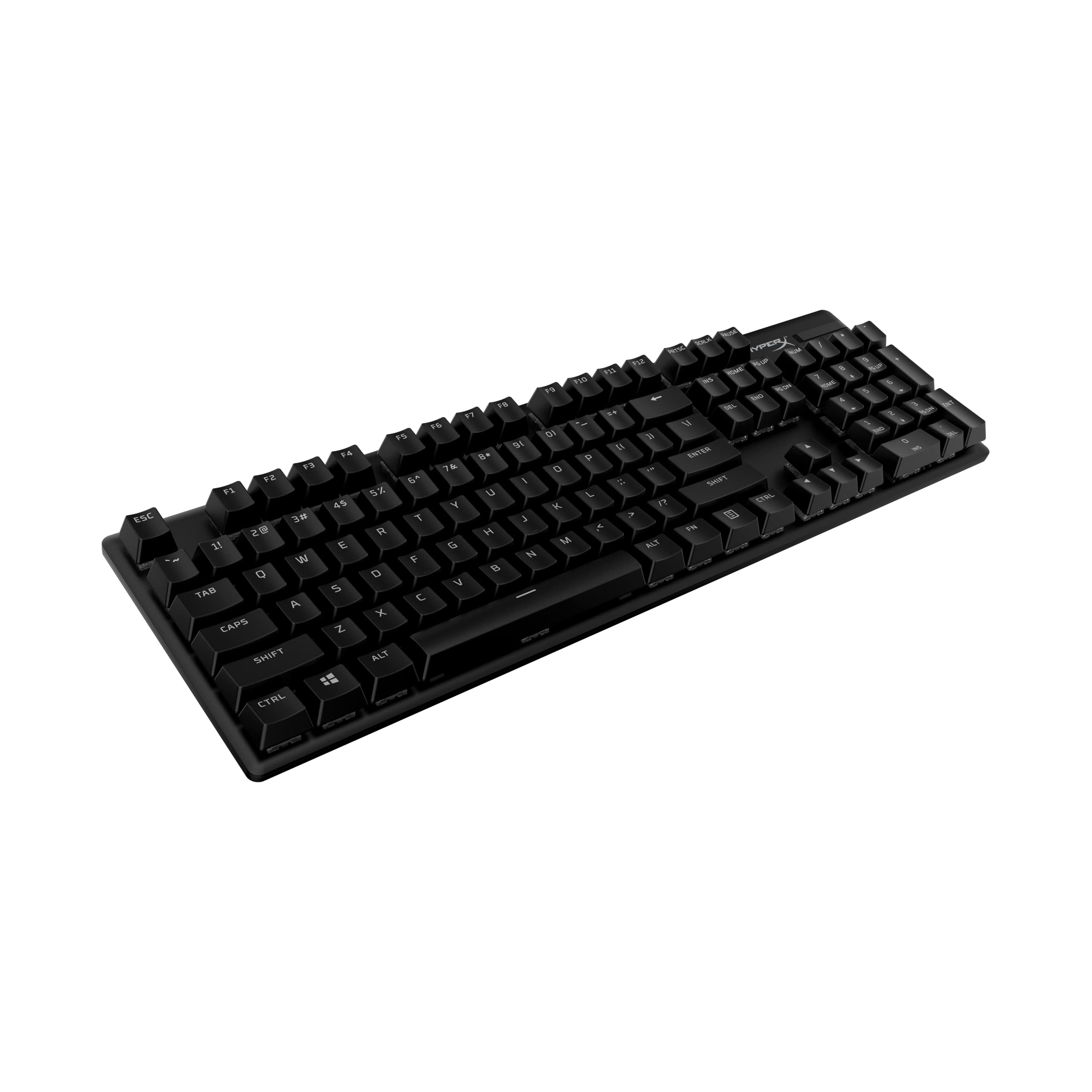 HyperX PBT Keycaps – Full Key Set, Double Shot PBT Material, English (US) Layout, 104 Keys – Black