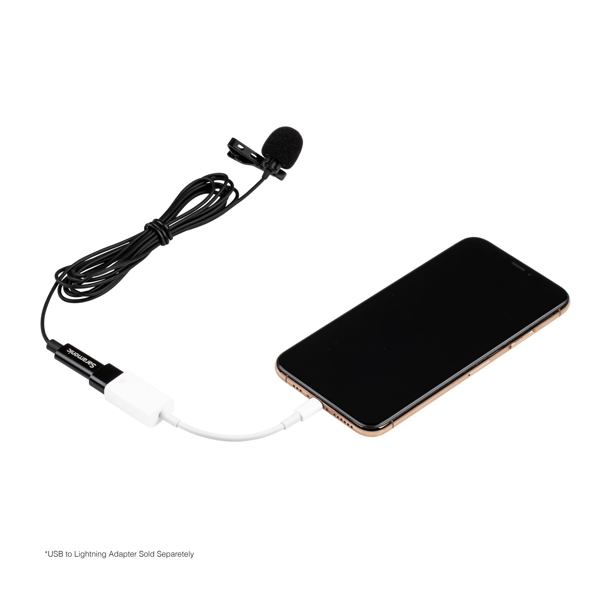 Saramonic LavMicro-U Professional Lavalier Microphone for iPhone 15, Android & iPad with USB-C & Computers with USB or USB-C with 6.6' Cable for Vlogging, Interviews, YouTube, TikTok, Live Streaming