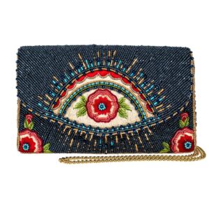 mary frances mystic crossbody clutch, multi