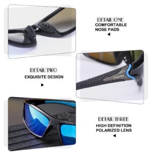 Flutesan 4 Pcs Polarized Sunglasses Men Women Sport Protection UV 400 Glasses for Fishing Driving Cycling Running Hiking(Lovely Color)