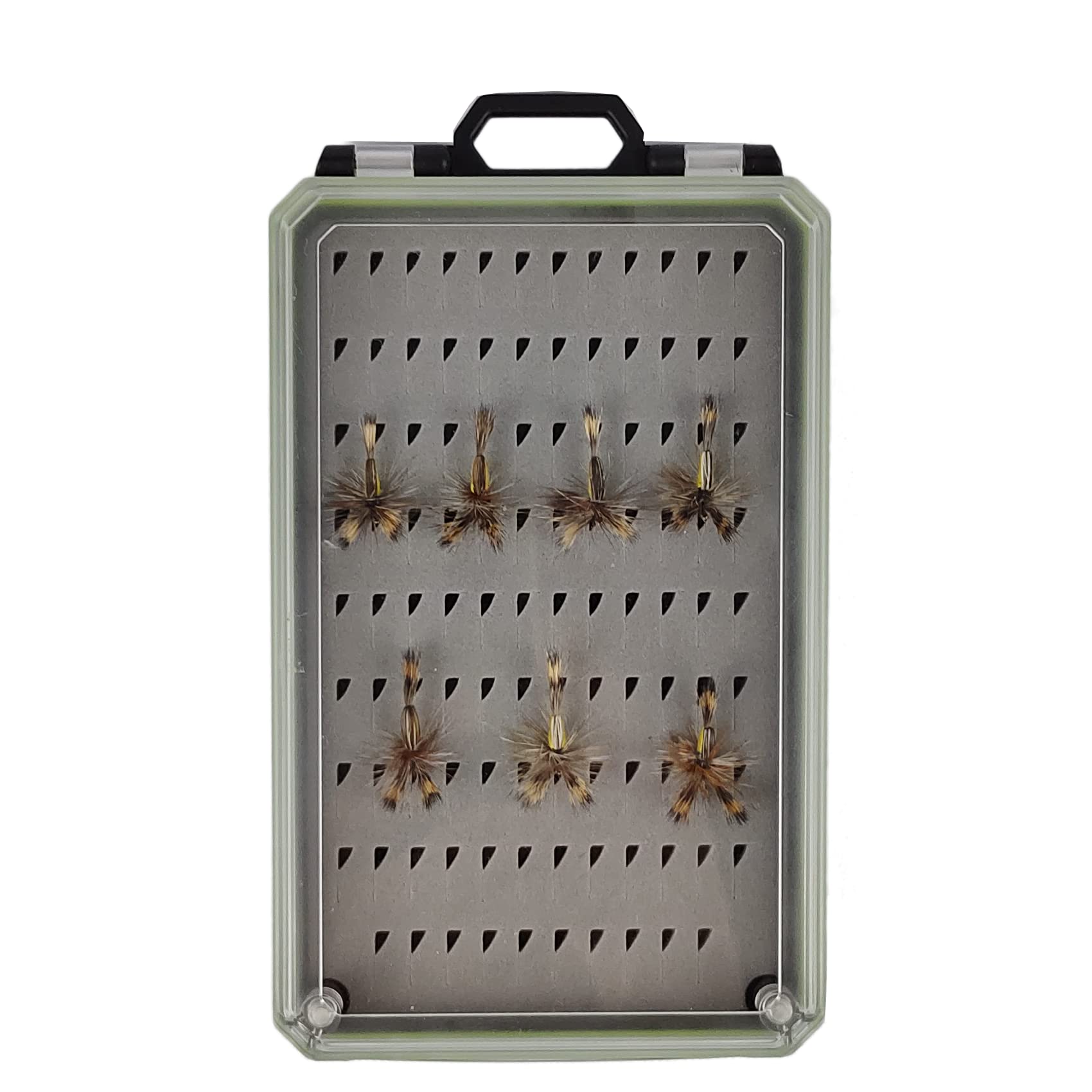 Fly Box Magnet Waterproof Fly Fishing Box Smart Pocket Size Fishing Storage Fishing Tackle Case(M)