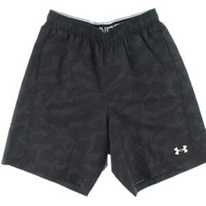 Under Armour Woven Camo Print Training Mens Active Shorts Size M, Color: Black