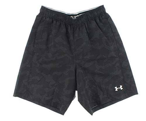 Under Armour Woven Camo Print Training Mens Active Shorts Size M, Color: Black