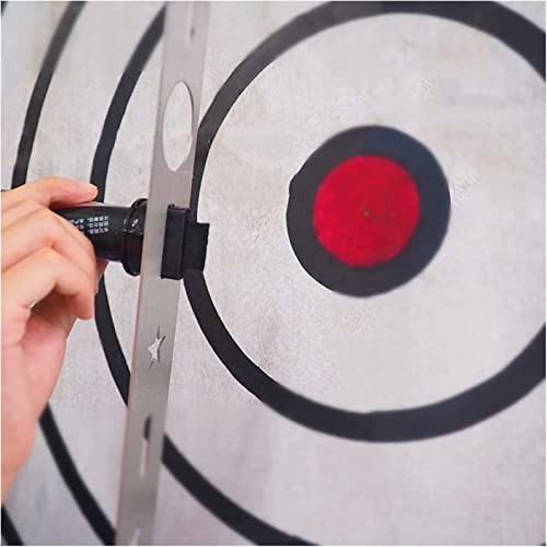 Throwing Axe Target Template Stencil, Axe Throwing Target Template, Durable Stainless Bullseye Drawing Template for DIY Target Pattern Set with 3 Standard Marker Pens and Fixing Screws (Model 1)