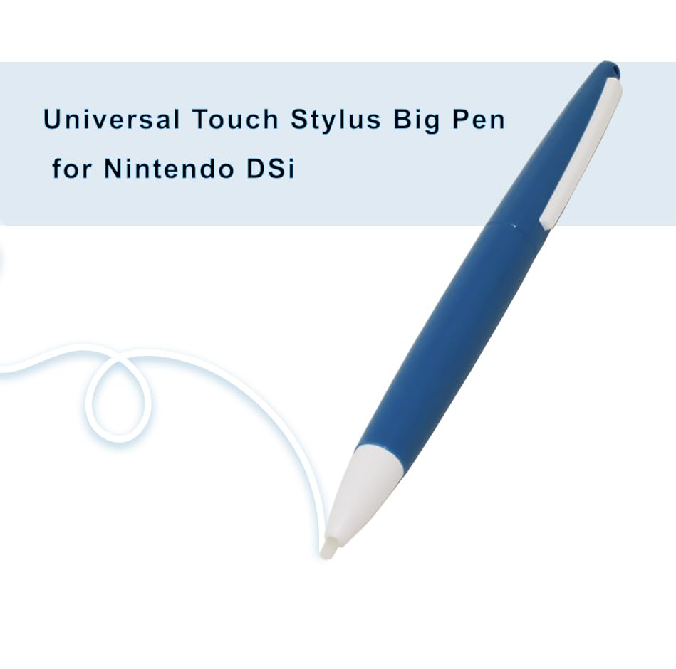 PEGLY Universal Touch Stylus Big Pen for Nintendo DSi XL LL Blue and White Color Package 5 Pieces