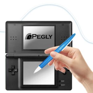 PEGLY Universal Touch Stylus Big Pen for Nintendo DSi XL LL Blue and White Color Package 5 Pieces