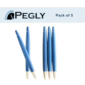 PEGLY Universal Touch Stylus Big Pen for Nintendo DSi XL LL Blue and White Color Package 5 Pieces