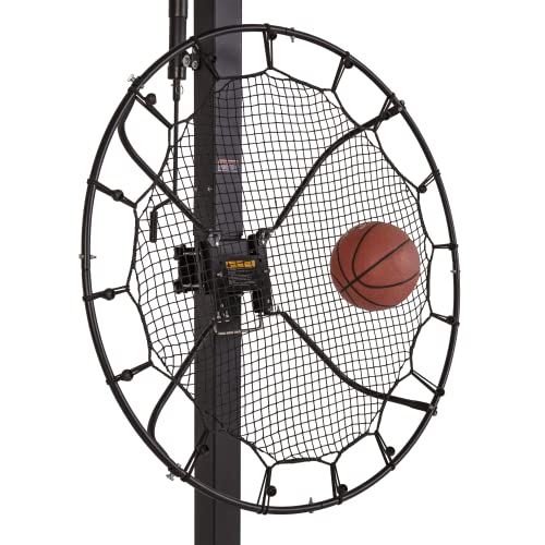 Silverback Multi-Sport Training Rebound Passback Net - Basketball Rebounder - Multisport Rebounder,Black