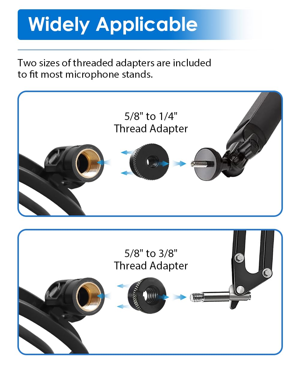 Borenbuir Wave Shock Mount, [Custom Built for Wave Mic] Anti-Vibration Suspension Shock Mount Holder Clip Compatible with Elgato Wave:1 and Wave:3 Microphones