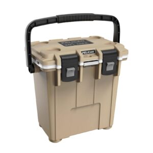 pelican 20 quart elite cooler (tan/white)