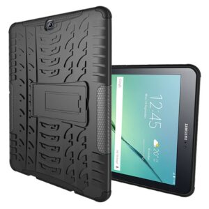 DETUOSI Shockproof Case for Samsung Galaxy Tab S2 9.7" 2015 (SM-T810/ T813/ T817T/ T817V),2-Layers Hybrid Heavy Duty Multi-Angle Kickstand Protective Cover for Samsung Galaxy Tab S2 9.7" Case for Kids