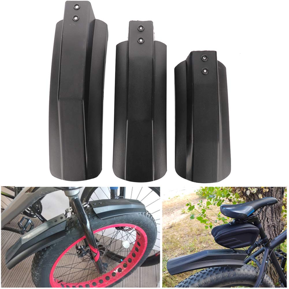 ZHDOKA Bike Mudguard, 2 Pcs Adjustable Full Cover Bicycle Tire Front/Rear Mud Guards Riding Cycling Fender for Snow MTB Mountain Road Bike Riding Cycling