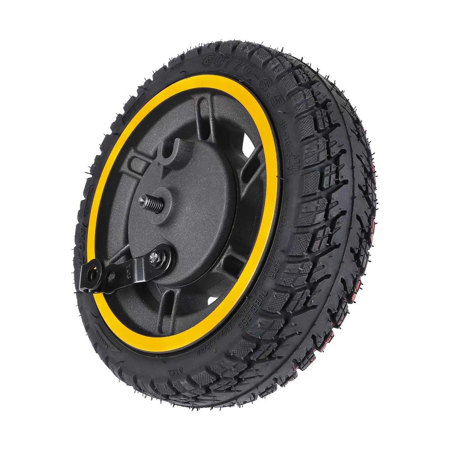 RidTianTek 60/70-6.5 All Terrain Tubeless Tire for Segway Ninebot Max G30 Series Electric Scooter Rear Front Tire Non-Slip Off Road Vacuum Tire (2 PCs)