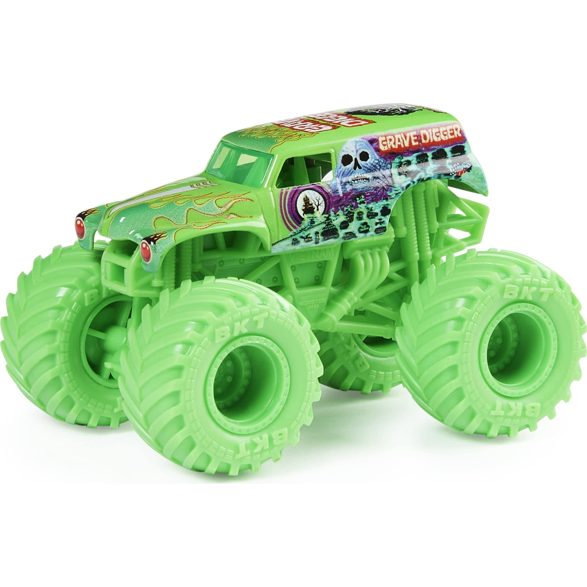 Monster Jam 2022 Spin Master 1:64 Diecast Truck with Bonus Accessory: Hyper Fueled Grave Digger