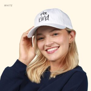 Be Kind Trendy Womens Baseball Cap Unisex Fashion Cotton Polo Style Fun Inspirational Saying Seasonal Headwear (Green Tea)