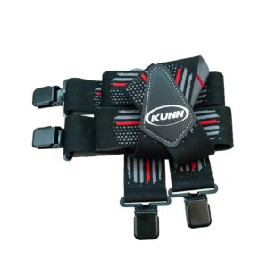 KUNN Suspenders for Men American Flag - 2 Inch Wide Heavy Duty Clips Adjustable Suspender