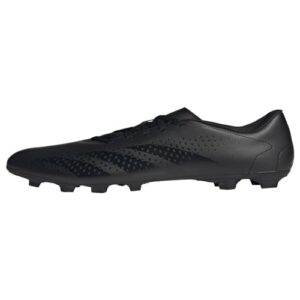 adidas unisex predator accuracy.4 flexible ground soccer shoe, black/black/white, 11 us men