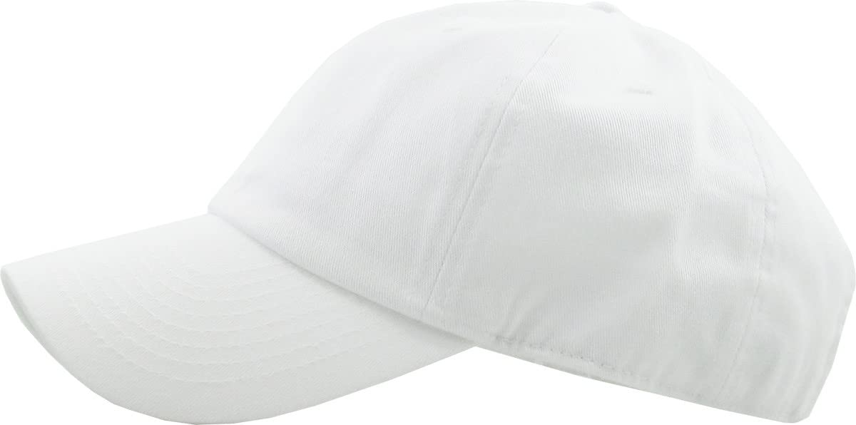 Premium Baseball Cap KB4006 / Custom Hats/Embroidery Hats/Monogram Hats (White), One Size-Large