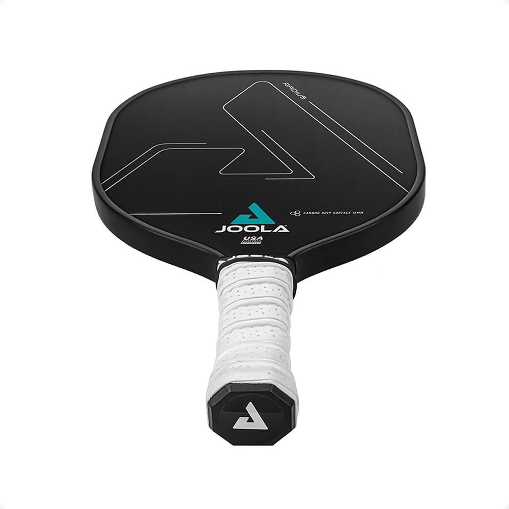 JOOLA Radius Pro Pickleball Paddle with Textured Carbon Grip Surface - Creates More Spin and Maximum Control - Largest Sweetspot - 16mm Pickleball Racket with Response Polypropylene Honeycomb Core