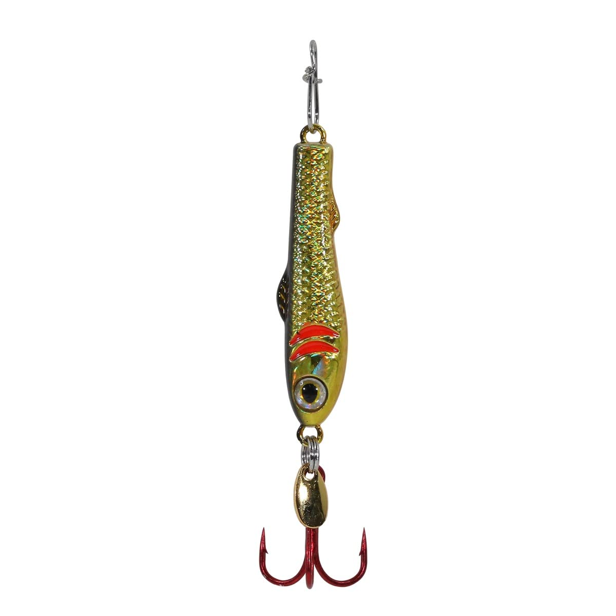 Clam 16749 Pinhead Pro, 1/4oz, Size 8, Gold Holo