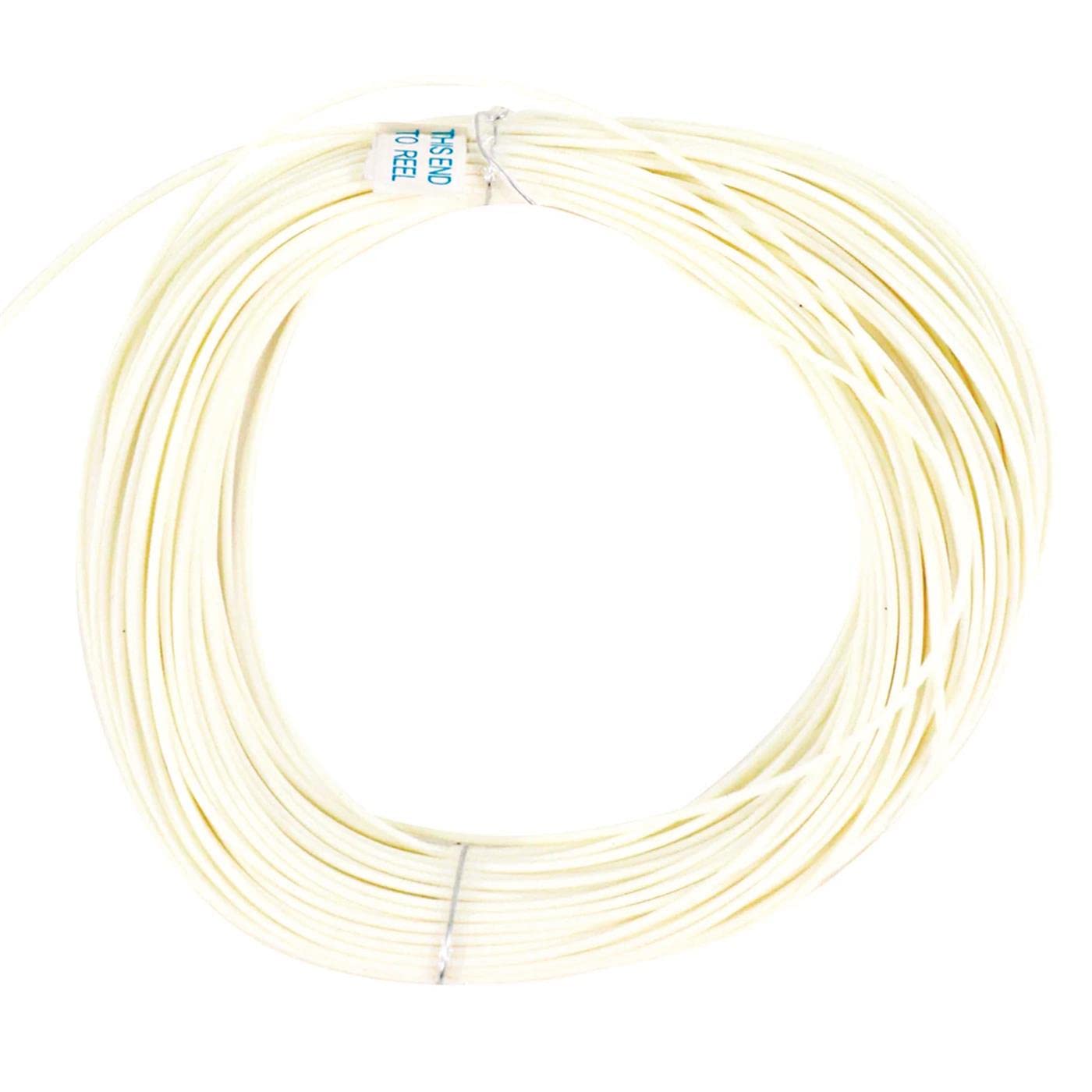 CLAM 16855 Rattle Reel Line (Glow White) - 75 Feet