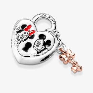 Meteor Crush Mouse Love Dangle Charm 925 Sterling Silver Bead for Pandora Bracelets