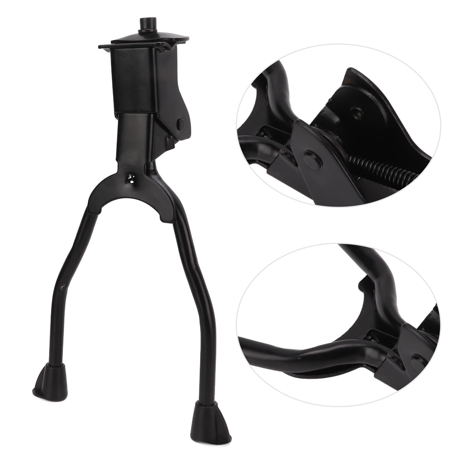 LAJS Bike Kickstand, Center Mount Bike Kickstand Double Leg Bicycle Stand Adjustable Foldable Anti Slip, Bicycle Kickstand Bike Stand for Most 26" and Above Bicycle, Double Leg Bike Kickstand