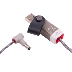 myVolts Ripcord USB to 9V DC Power Cable Compatible with Tonewave FX Caramel Effects Pedal