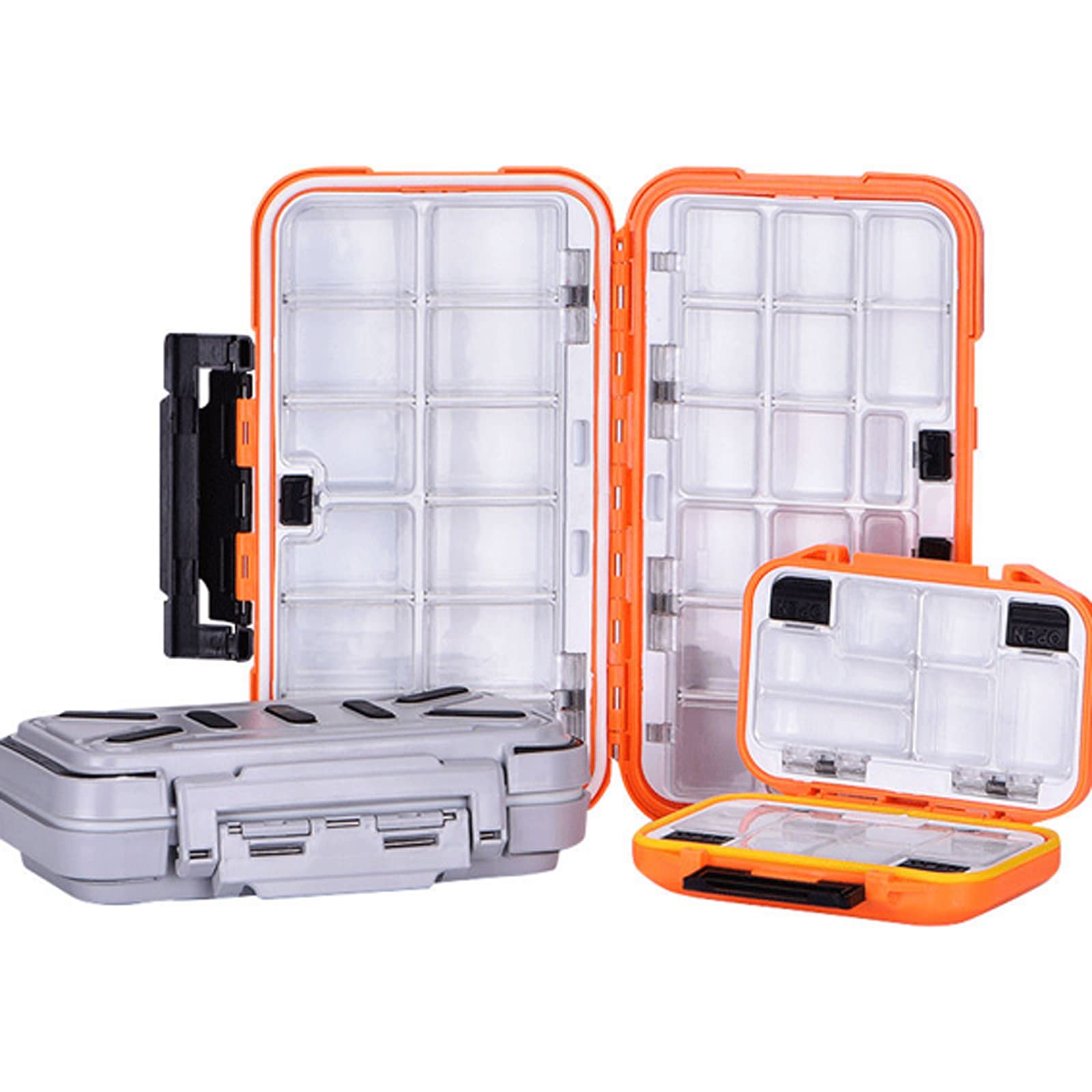 FASPLORE Fishing Tackle Box Floating Storage Box Waterproof Portable Tackle Box.