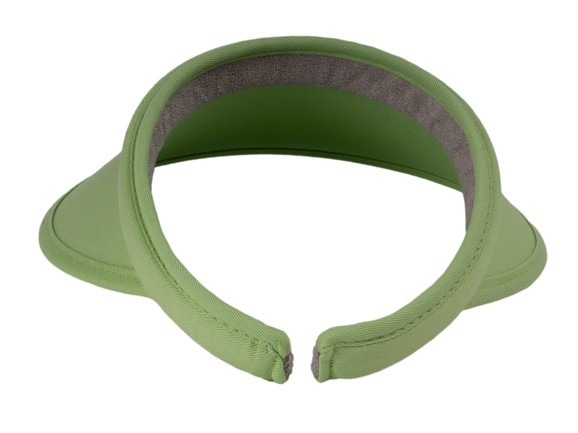 TopHeadwear Sports Cotton Twill Clip-On Visor 3.5 Inch Wide Brim, Jade Lime