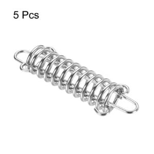 MECCANIXITY Tent Spring Buckle, 120x37mm Heavy Type Stainless Steel Rope Tensioner Accessories for Awning Tarps Wire Racks, Pack of 5