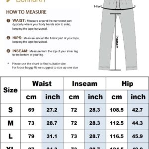 Bonnorth Womens Plus Size Yoga Workout Capris for Women Hiking Golf Track Pants Womens Wide Leg Trousers for Women Yoga Capri Pants with Pockets White XL