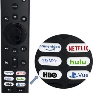 Universal Remote Control for All Toshiba Smart TV and Insignia Smart TVs with 6 Shortcut Buttons